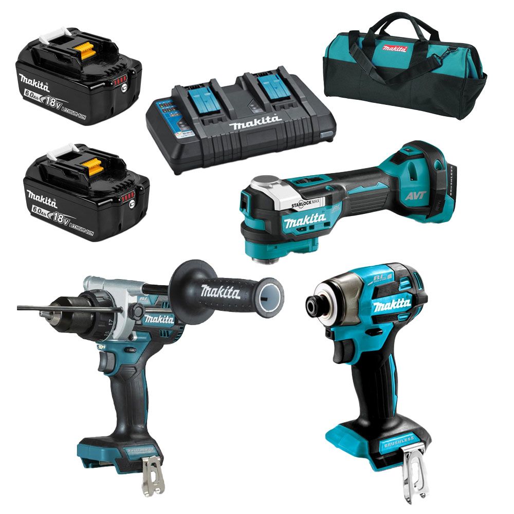 Makita DLX3191PG 18V Li-ion Cordless Brushless 3pce Combo Kit