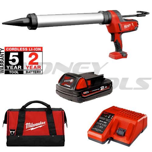 Milwaukee battery caulk gun outlet