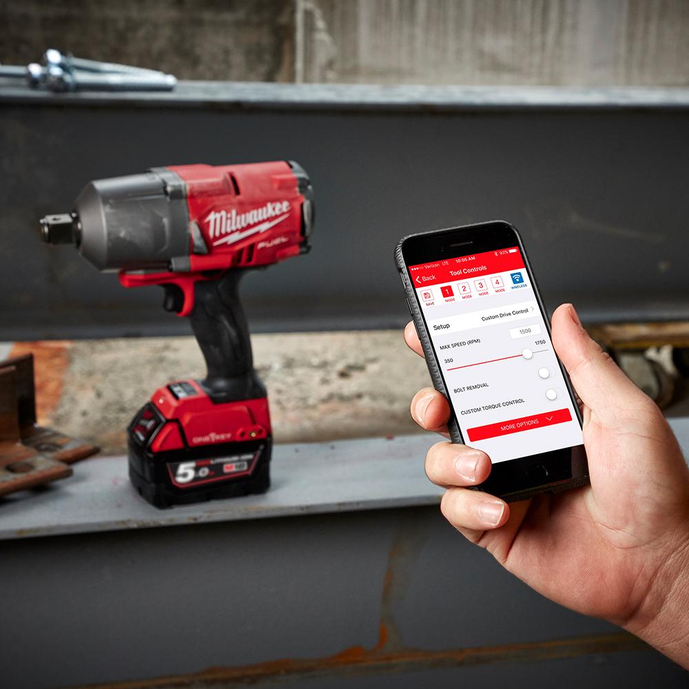 Milwaukee M18ONEFHIWF34 0 18V Li Ion Cordless Fuel ONE KEY High Torque 3 4 Impact Wrench Skin Only