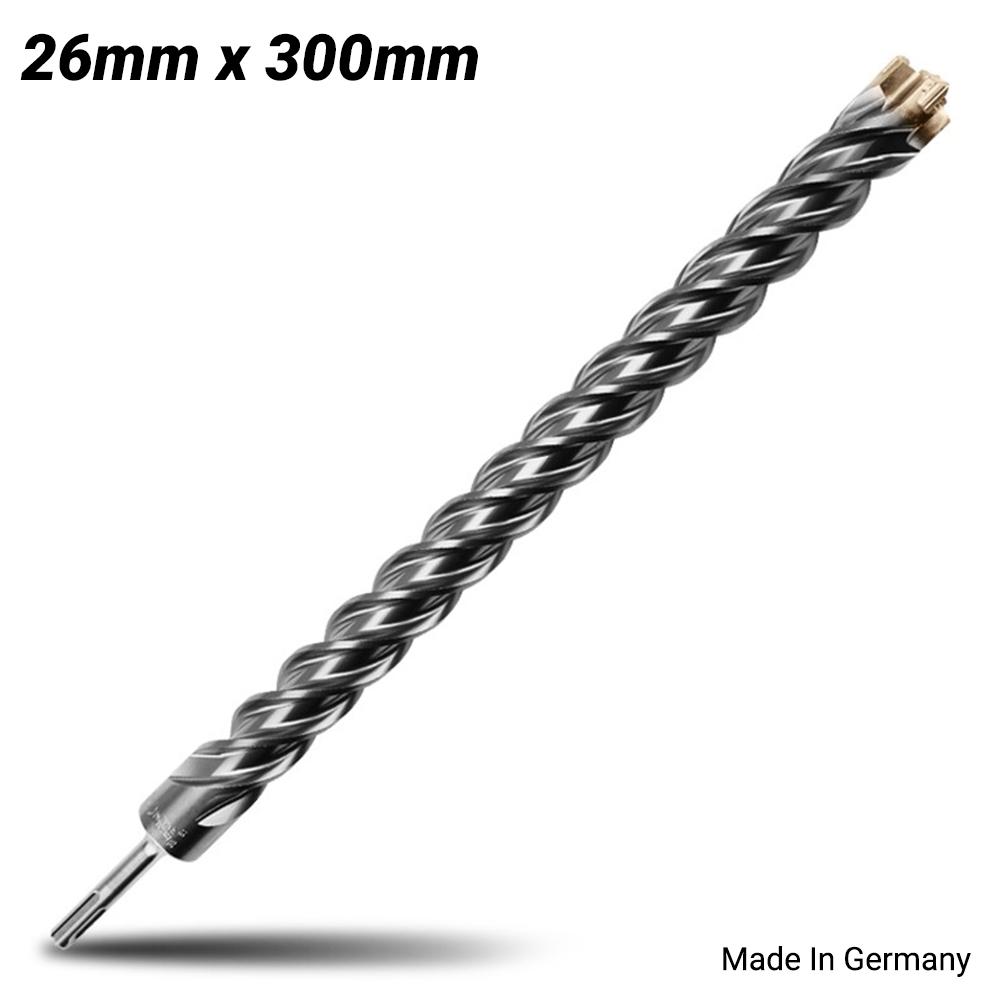 Xtorque X263004 Platinum SDS PLUS 26mm x 300mm Platinum 4 Cutter Drill Bit MADE IN GERMANY