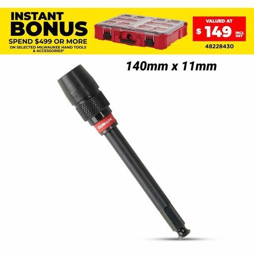 Milwaukee 48281060 600mm x 11mm Hex Universal QUIK-LOK Extension