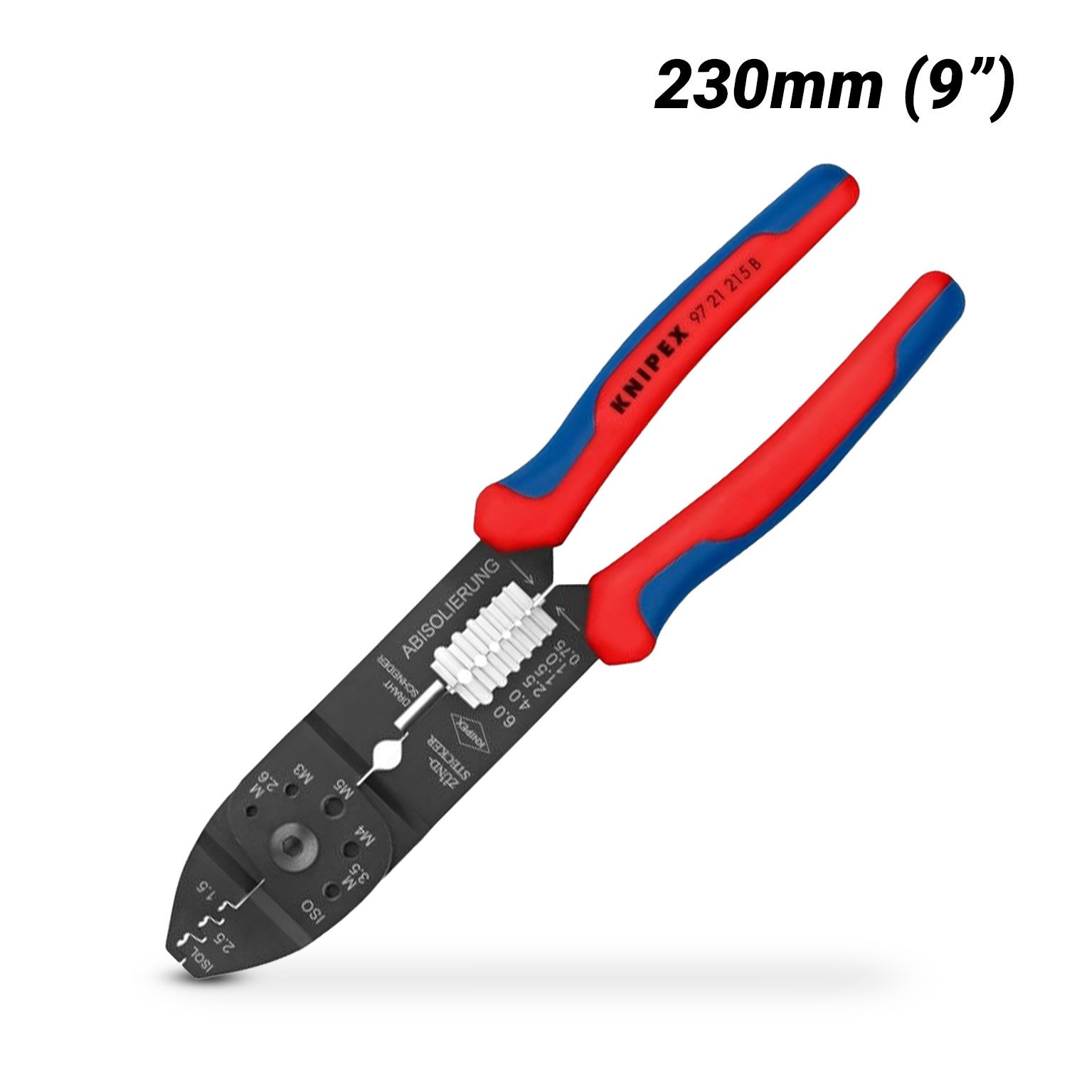 Knipex 9721215B 230mm Non-Insulated Open Plug Type Connectors