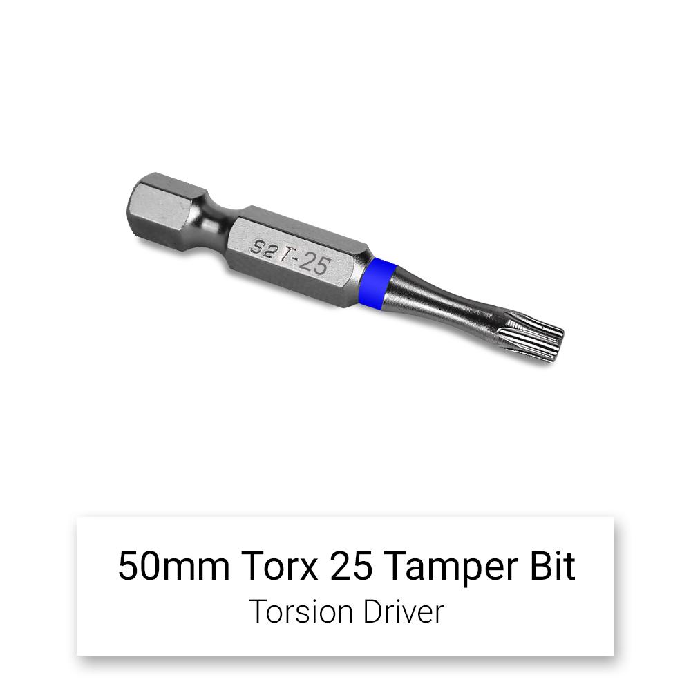 Xtorque 5PKTA2550 TORX25 50mm Tamperproof Torx Head Torsion Driver