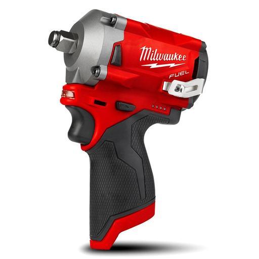 Milwaukee M12FIWF12 0 12V Li ion Cordless Fuel Stubby 1 2 Impact Wrench Skin Only