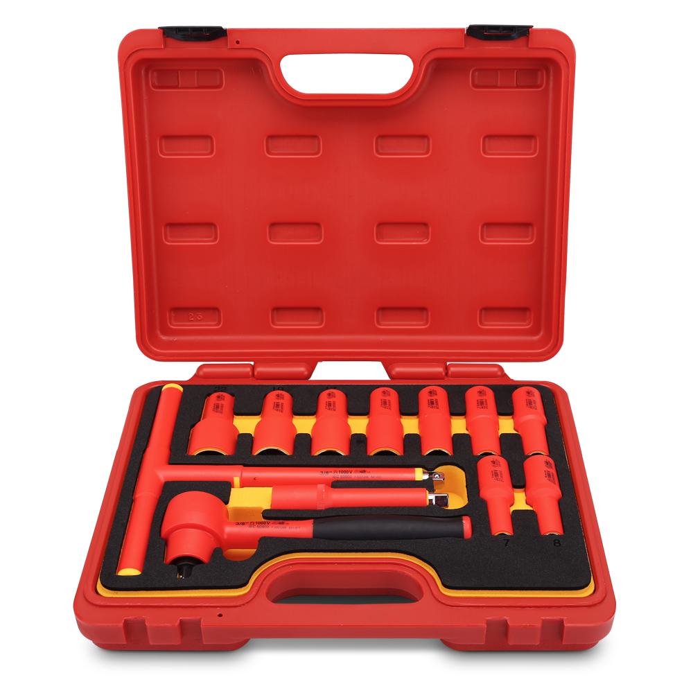 Daytona D13ISS 13pce 3 8 VDE 1000V Insulated Metric Socket Set
