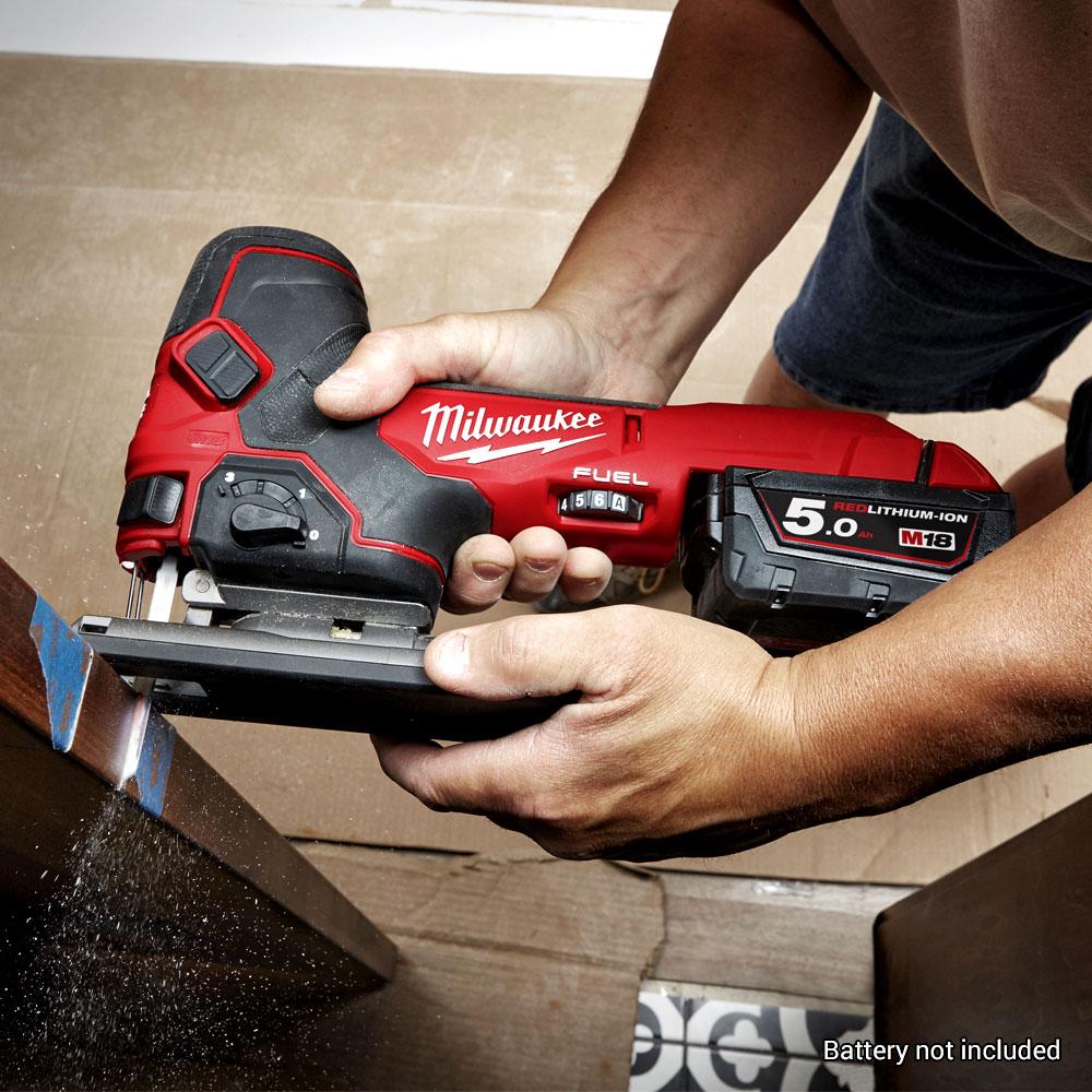 Milwaukee M18FBJS 0 18V Li ion Cordless Fuel Barrel Grip Jigsaw Skin Only