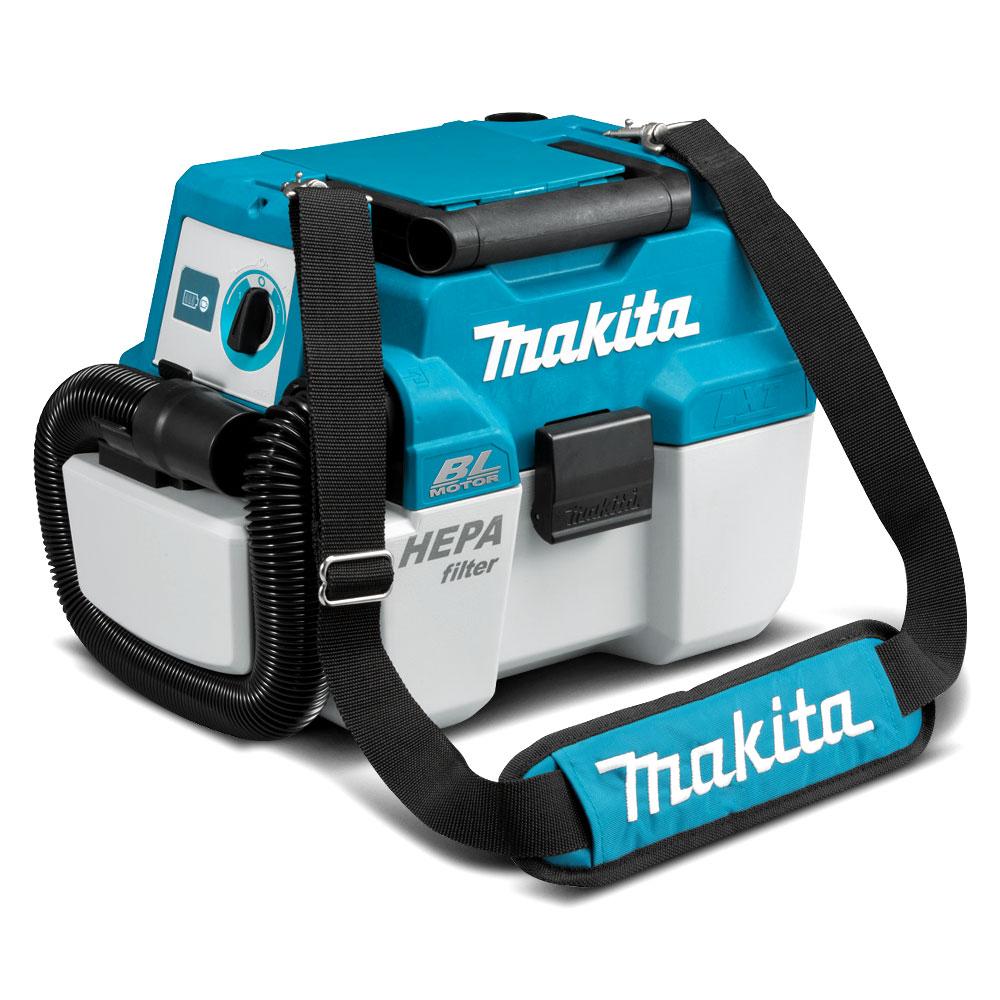 Makita DVC750LZX1 18V Li Ion Cordless Brushless Wet Dry Dust Extractor