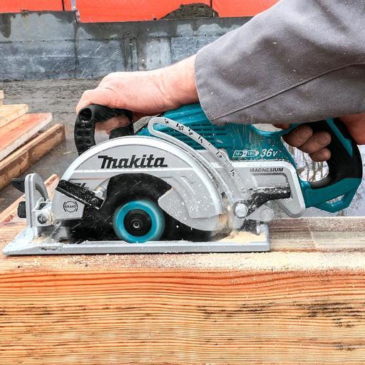 Makita DRS780Z 36V 18V x 2 Li ion Cordless Brushless 185mm 7 Rear Handle Circular Saw Skin Only