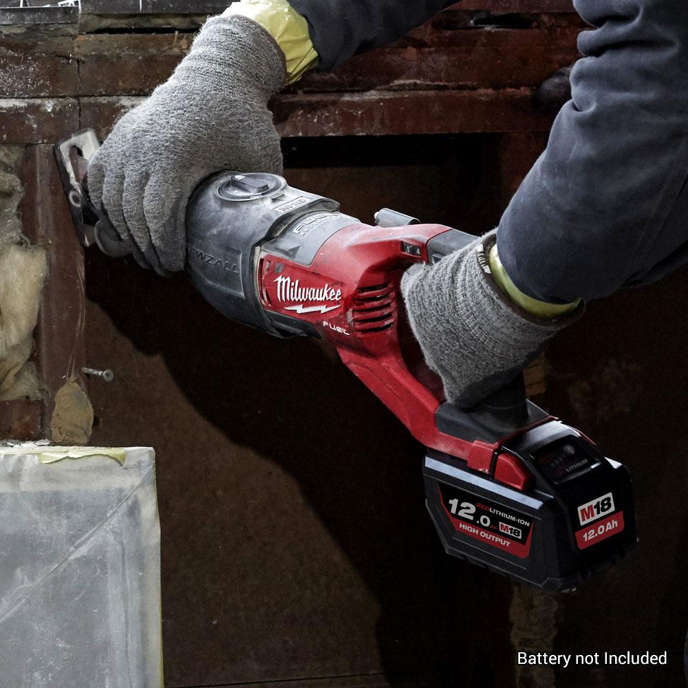 Milwaukee M18FSX 0 18V Li ion Cordless Fuel Super Sawzall Reciprocating Saw Skin Only