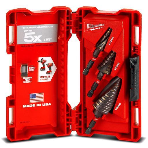 Milwaukee 48899266 3pce Shockwave Metric Step Drill Bit Set