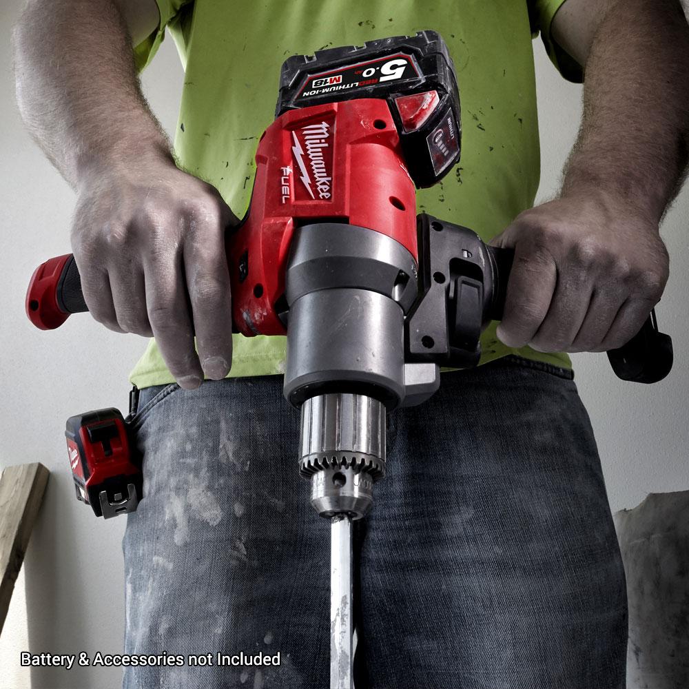 Milwaukee M18FPMC 0 18V Li ion Cordless Fuel Paddle Mud Mixer with Keyed Chuck Skin Only