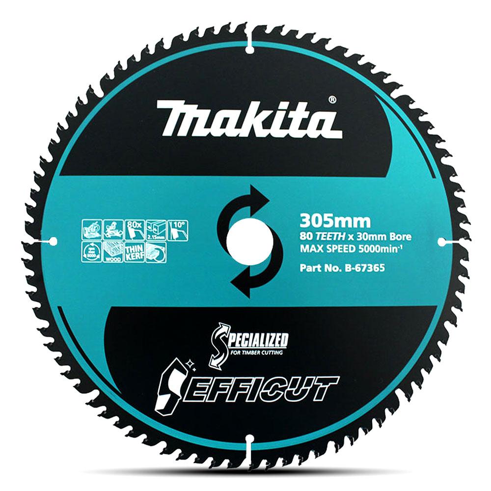 Makita B 67365 305mm 12 80T Efficut TCT Wood Saw Blade