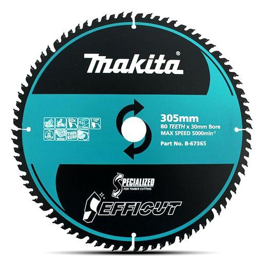 Makita B 67365 305mm 12 80T Efficut TCT Wood Saw Blade