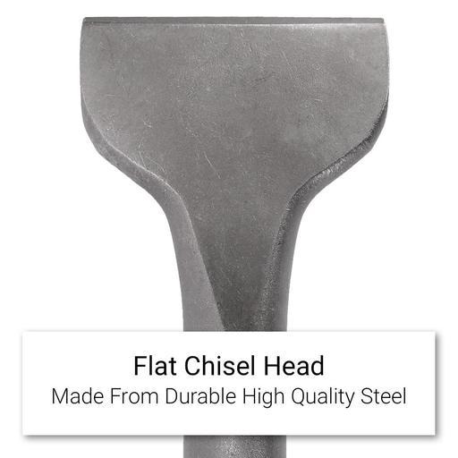 HEX Sparrow Flat Chisel - 75mm X 410mm Wide Chisel For Masonry & Stone