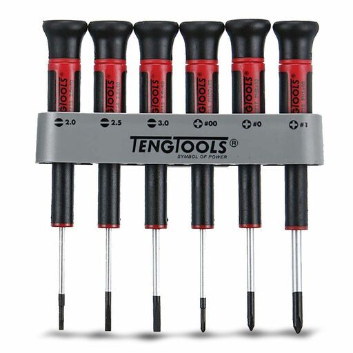 Teng Tools MDM706 Teng MDM706 6pc MD Mini Screwdriver Set w Holder