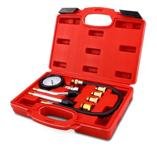 Kit Tester Compressione Motore Diesel - 17 Pezzi, Con Adattatori Per Candelette E Iniettori