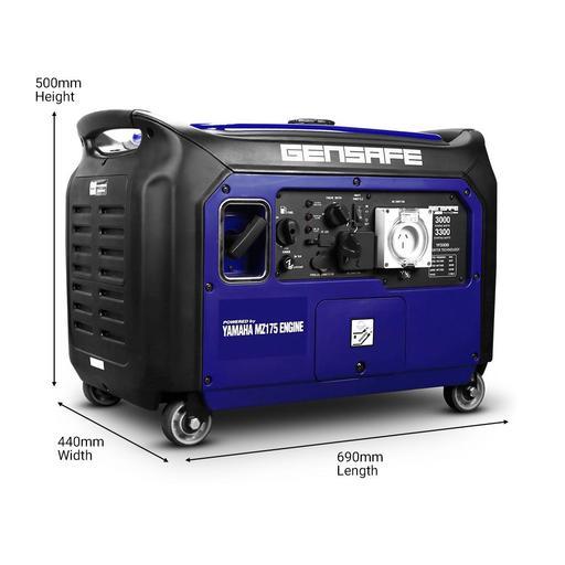 Gensafe GYF3300 3kW YAMAHA-MZ175 Electric Start Inverter Generator