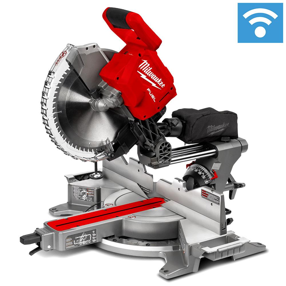 Milwaukee M18FMS305 0 18V Li ion Cordless Fuel ONE KEY 305mm 12 Dual Bevel Sliding Compound Mitre Saw Skin Only