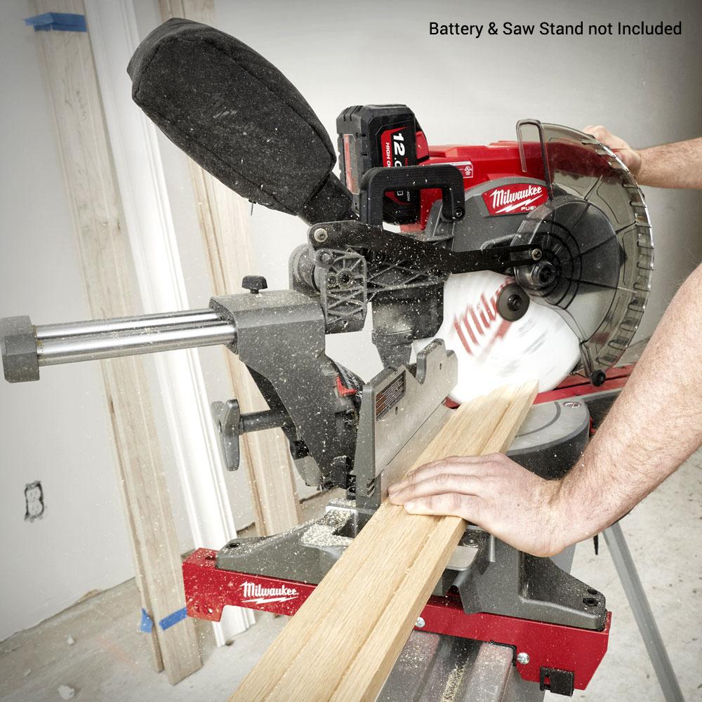 Milwaukee M18FMS305 0 18V Li ion Cordless Fuel ONE KEY 305mm 12 Dual Bevel Sliding Compound Mitre Saw Skin Only
