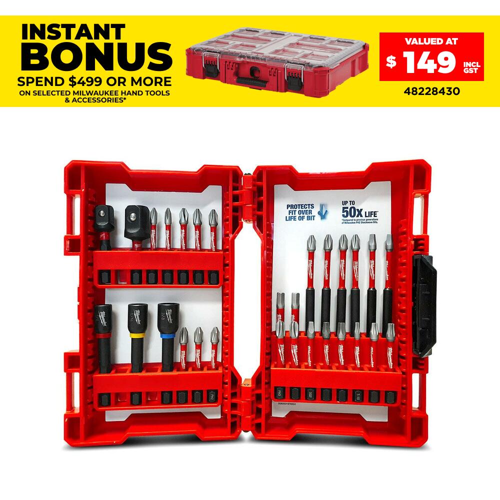 Milwaukee 48324081 29pce SHOCKWAVE Impact Driver Drill Bit Set