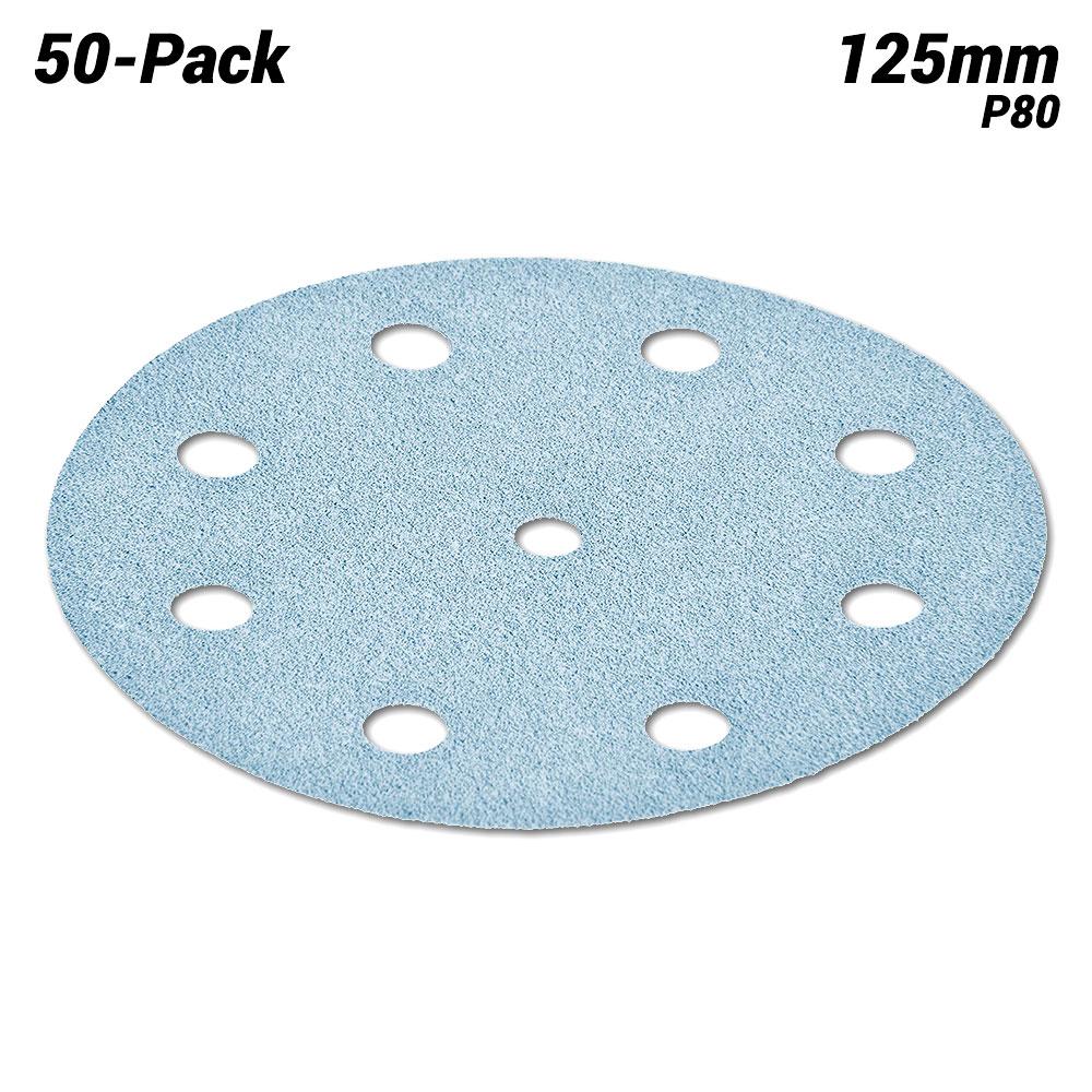 Abrasif Festool Granat STF D125/8 P40 - Lot 50 Disques Grain 40 - Pour Vernis Durs