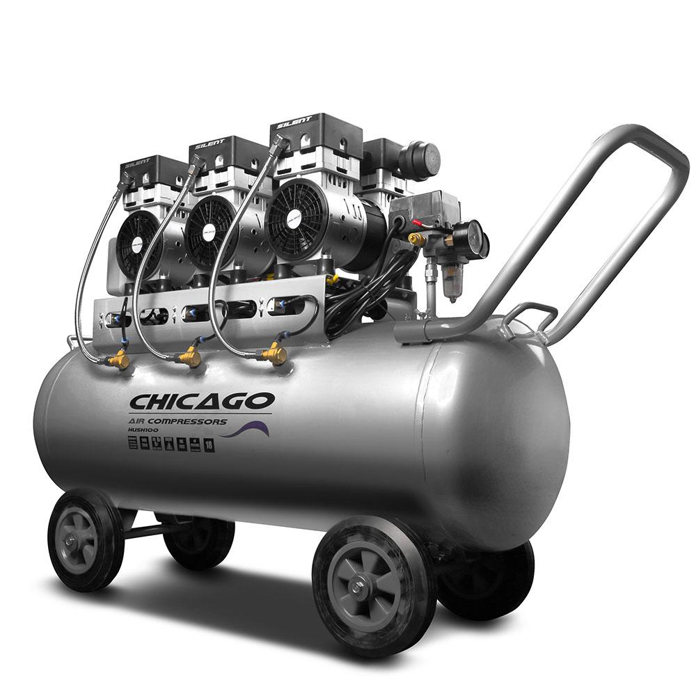 Chicago Air HUSH100 Silenced 100L Air Compressor