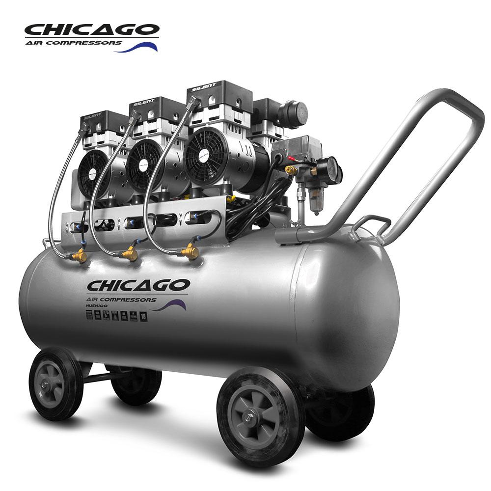 Chicago Air HUSH100 Silenced 100L Air Compressor