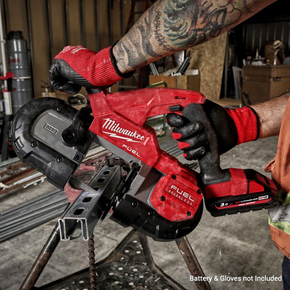 Milwaukee M18FBS85 0 18V Li ion Cordless Fuel Compact Band Saw Skin Only