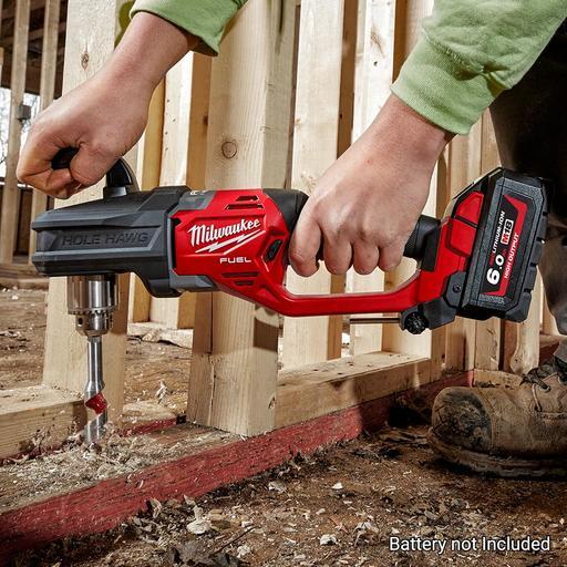 Milwaukee M18CRAD2 0 18V Li ion Cordless Fuel HOLE HAWG Right Angle Drill Skin Only