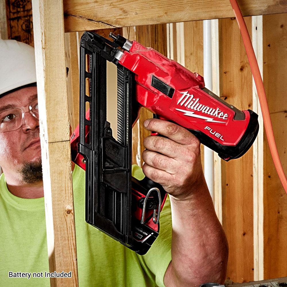 Milwaukee M18FFN 0C 18V Li ion Cordless Fuel 30 34 Framing Nailer Skin Only