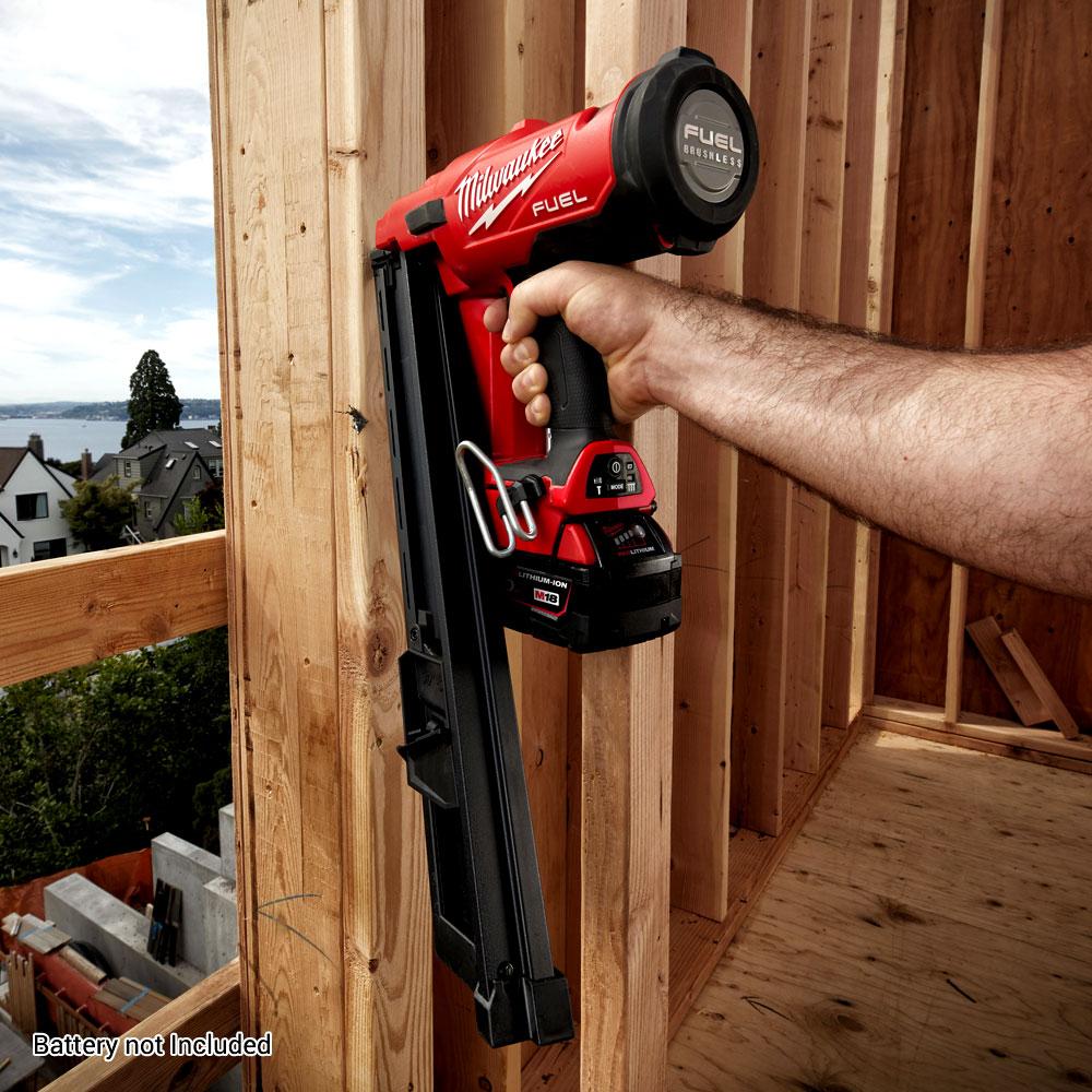 Milwaukee M18FFN 0C 18V Li ion Cordless Fuel 30 34 Framing Nailer Skin Only