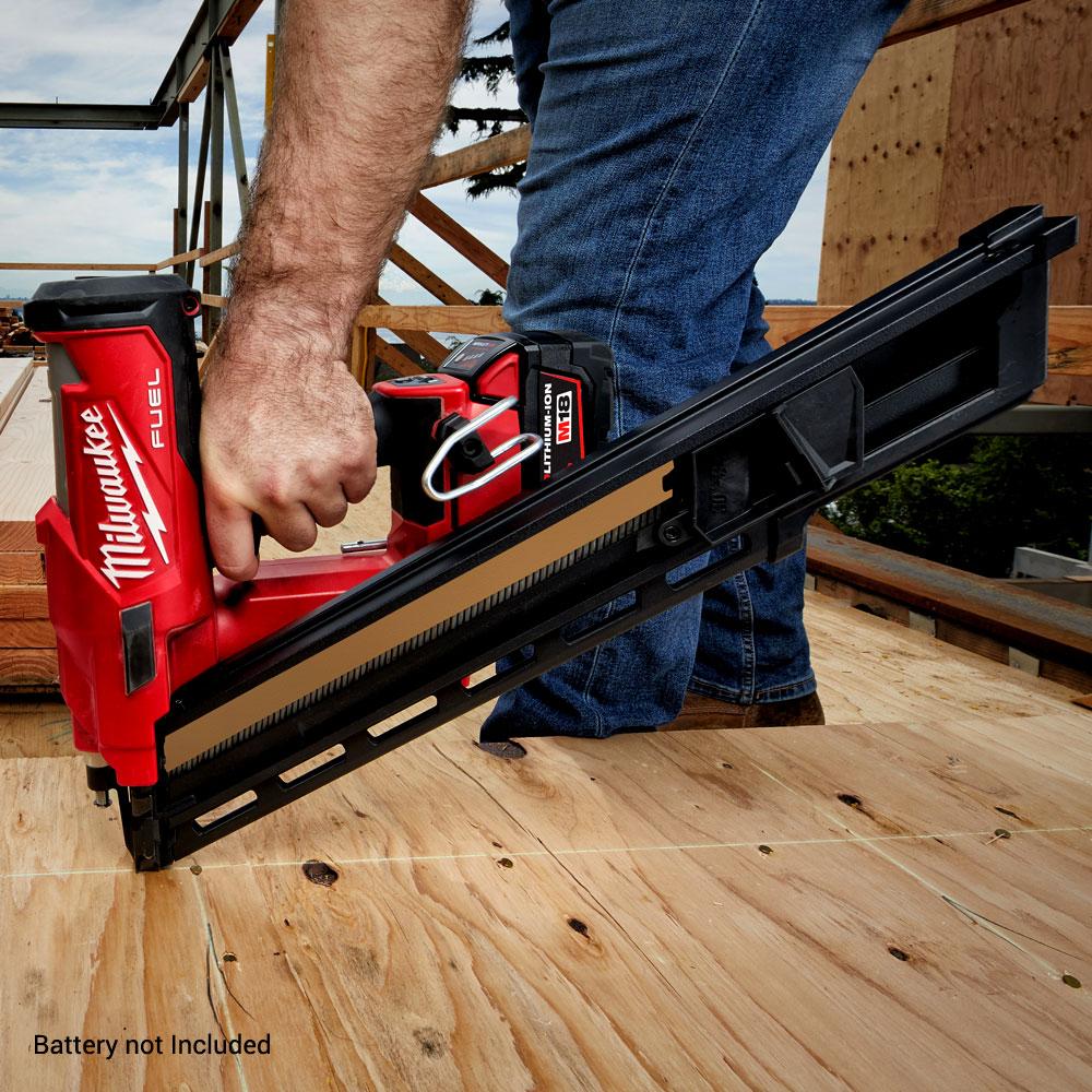 Milwaukee M18FFN 0C 18V Li ion Cordless Fuel 30 34 Framing Nailer Skin Only