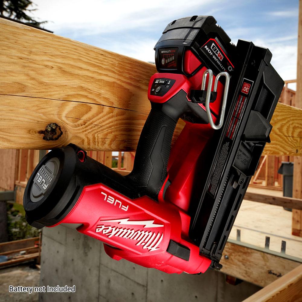 Milwaukee M18FFN 0C 18V Li ion Cordless Fuel 30 34 Framing Nailer Skin Only