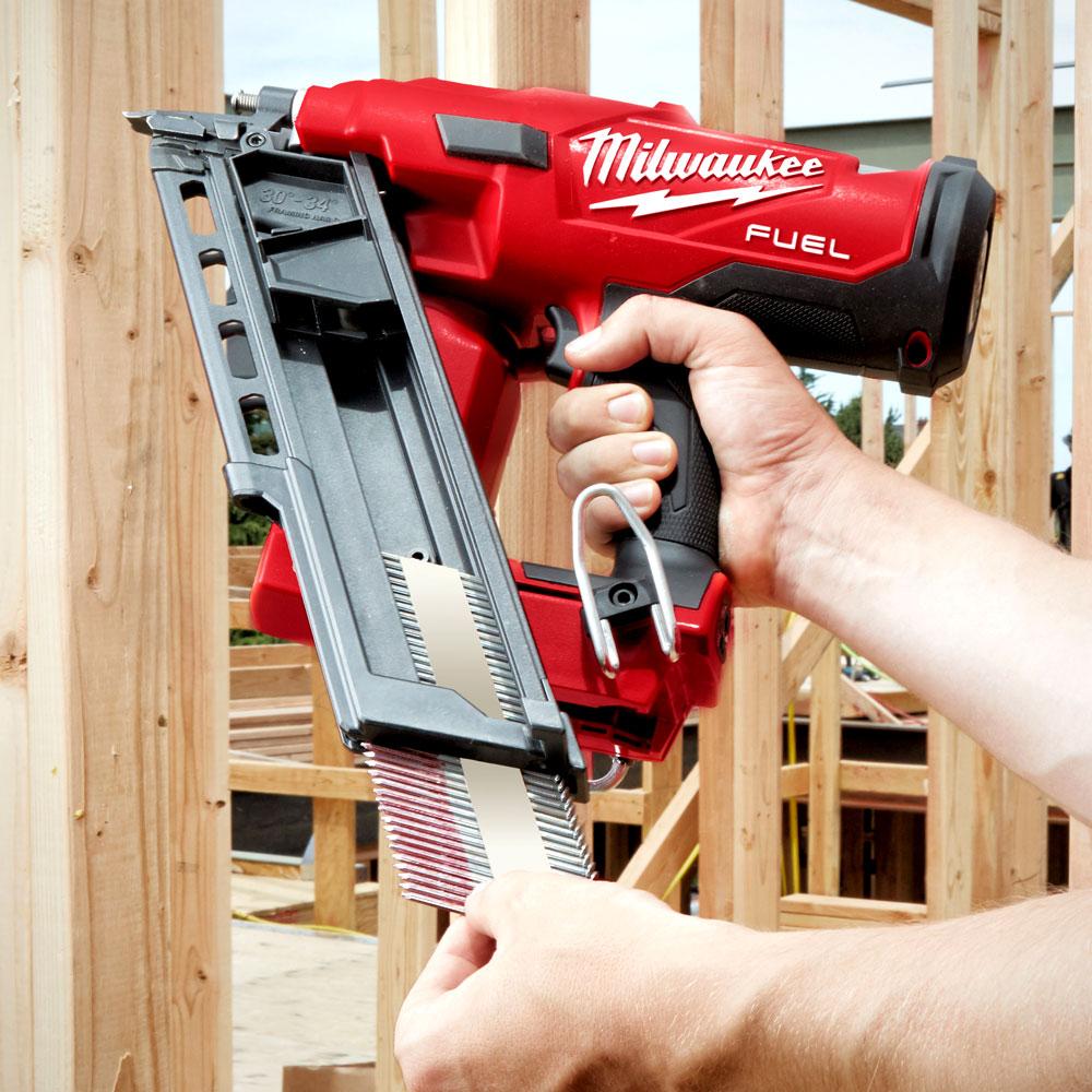 Milwaukee M18FFN 0C 18V Li ion Cordless Fuel 30 34 Framing Nailer Skin Only