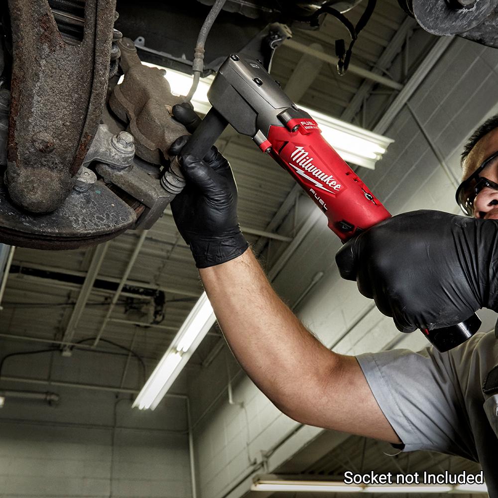 Milwaukee M12FRAIWF38 0 12V Li Ion Cordless 3 8 Right Angle Impact Wrench with Friction Ring Skin Only