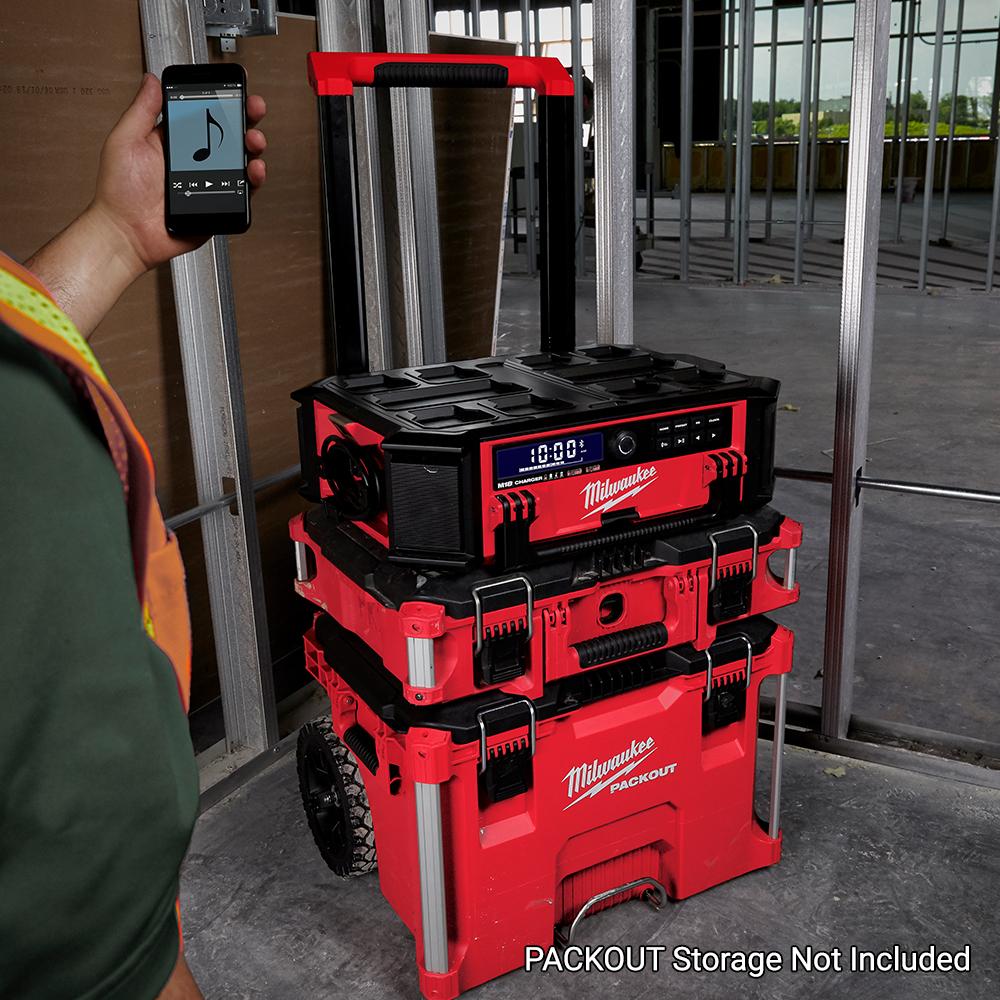 Milwaukee M18PORC-0 18V Li-Ion Cordless PACKOUT Worksite Radio