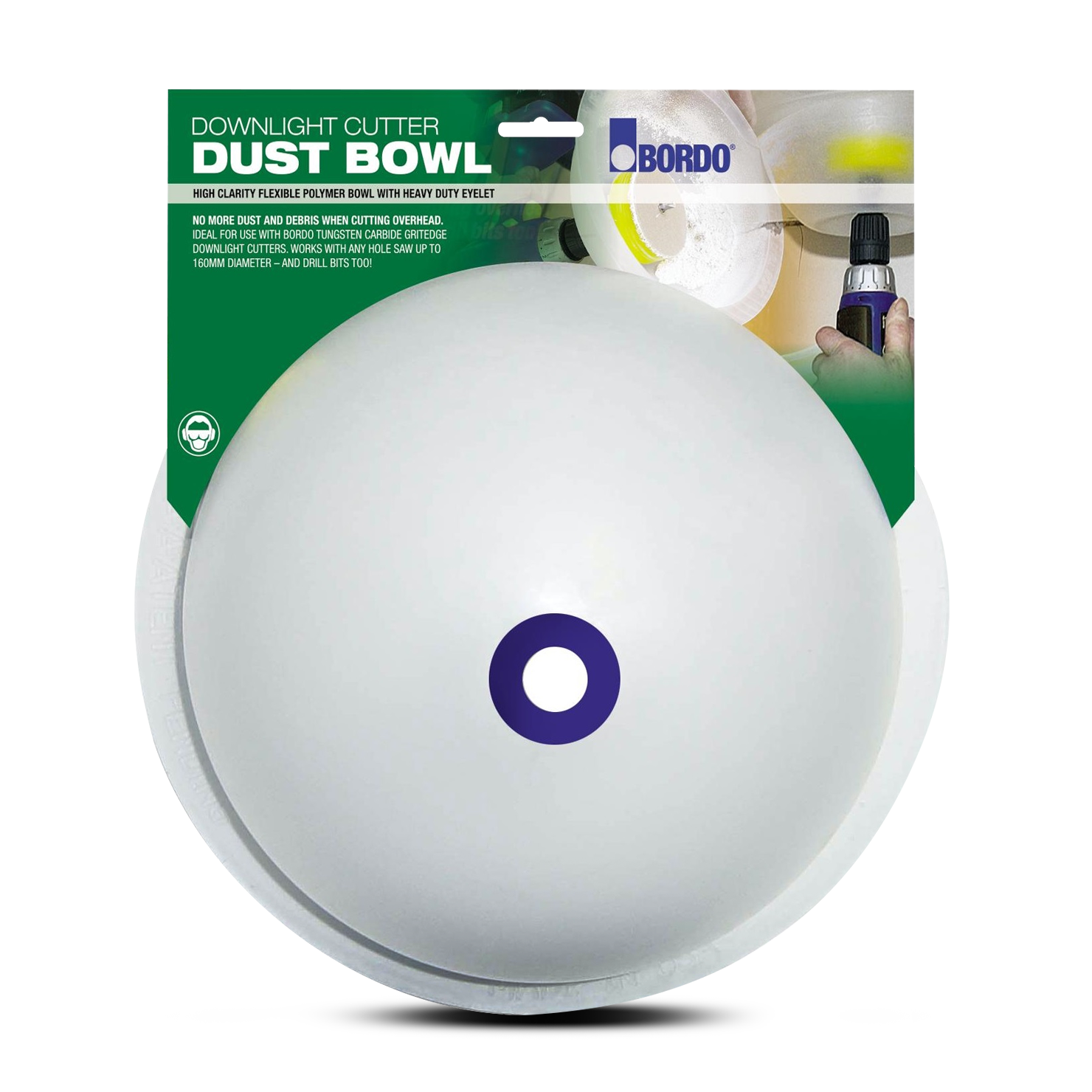 Bordo 7095 DB1 Downlight Plaster Drill Dust Debris Bowl Catcher Collector