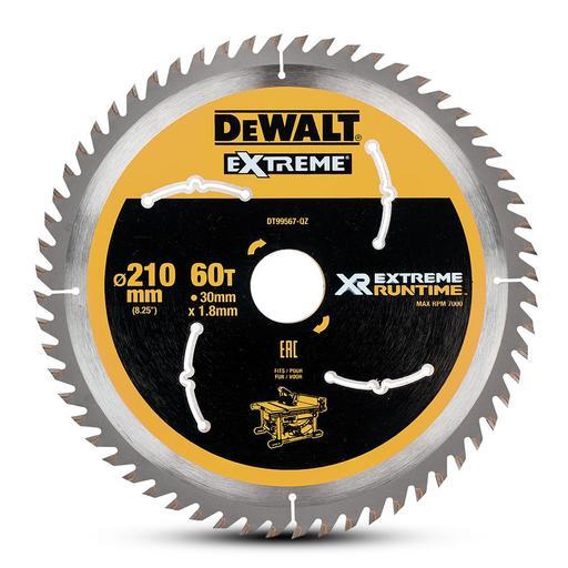 DeWalt DT99567 QZ 210mm 8.2 60T Extreme Circular Saw Blade
