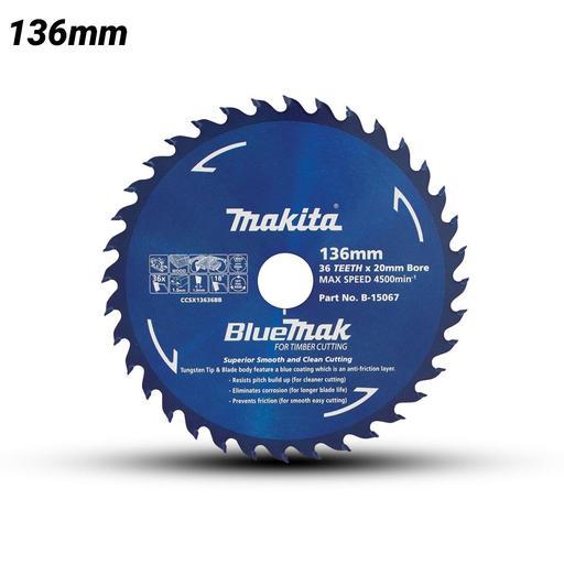 Makita B 15067 136mm x 20mm x 36T BLUEMAK TCT Saw Blade