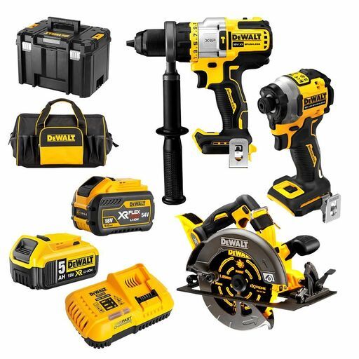 DeWalt DCZ357P1X1T XE 18V 54V 9.0Ah 5.0Ah FlexVolt XR Li Ion Cordless Brushless 3pce Combo Kit