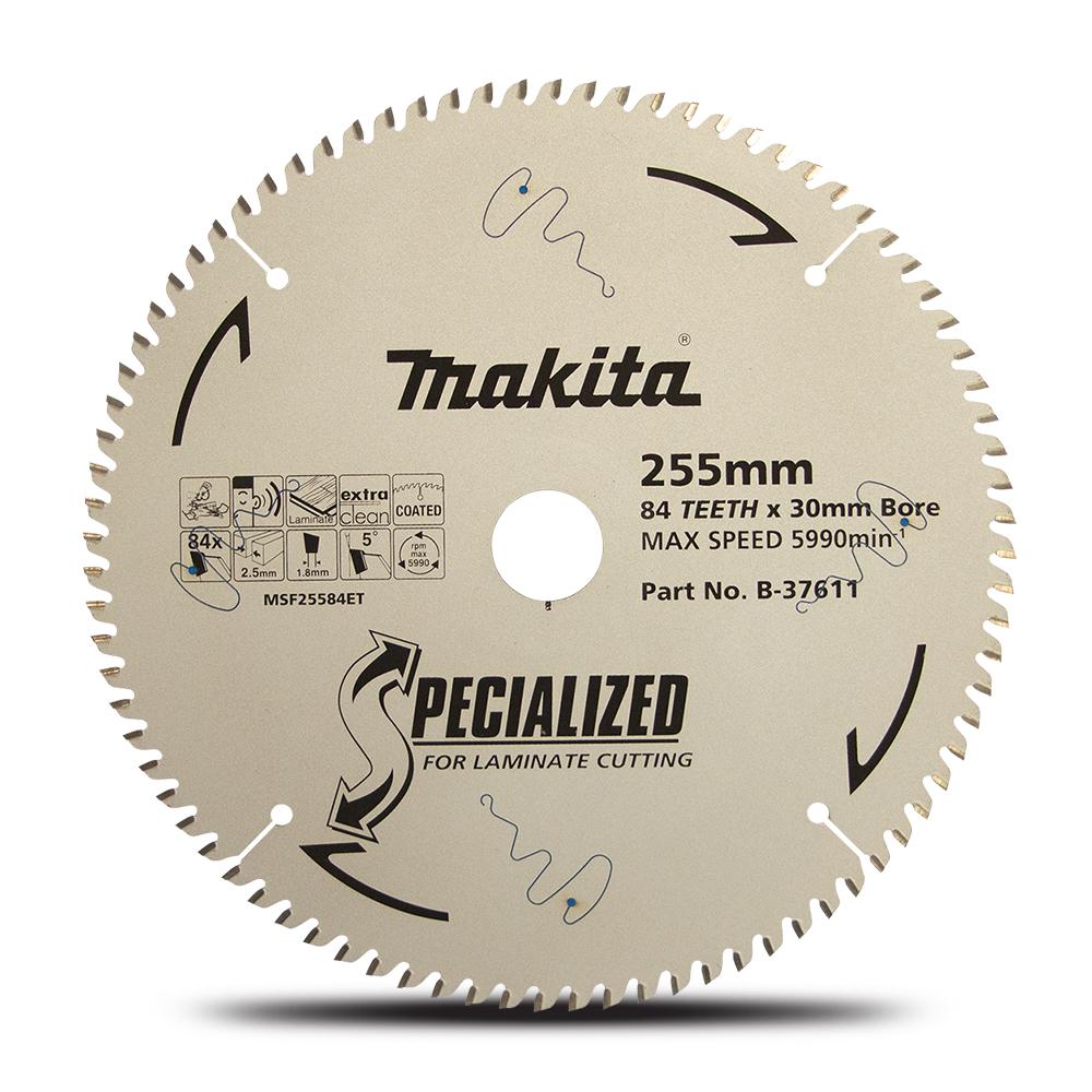 Makita B 37611 255mm 10 84T Laminate Cutting Saw Blade