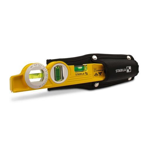 Stabila 25360 Die Cast Magnetic Torpedo Level – 360° Vial, V-Groove Frame, Compact & Durable For Plumbing, Framing & HVAC