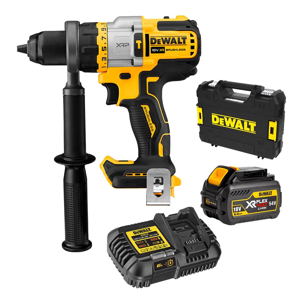 DeWalt DCD999T1 XE 18V 6.0Ah FlexVolt Advantage XRP XR Li Ion Cordless Brushless Hammer Drill Driver Combo Kit
