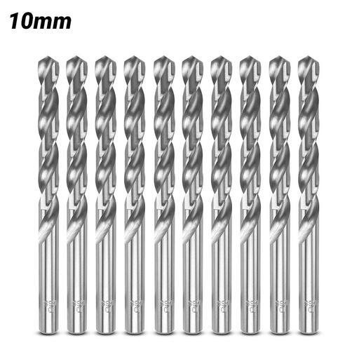Xtorque X21010 10 Pack 10mm 118 M2 HSS Drill Bit