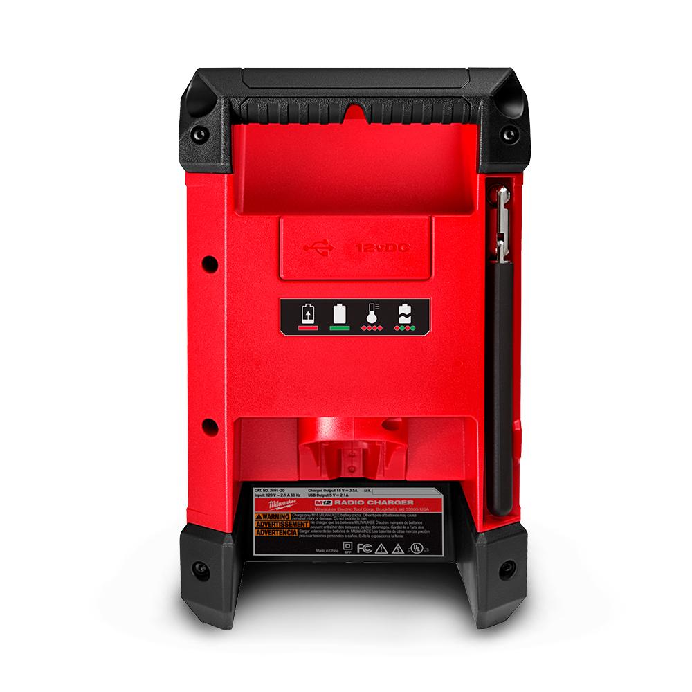 Bluetooth Radio Milwaukee M12 Radio Charger Milwaukee M12RCDAB+-0