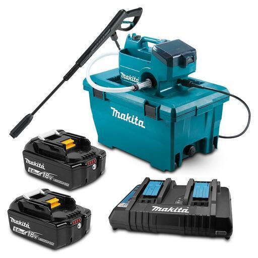 Makita DHW080PT2 36V 18v x 2 5.0Ah Li ion Cordless Brushless Pressure Washer Combo Kit