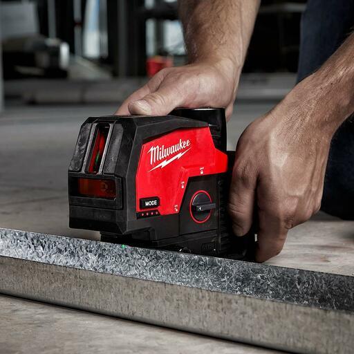 Milwaukee M12CPL 0C 12V Li ion 38m Cross Line 2 Plumb Laser Skin Only