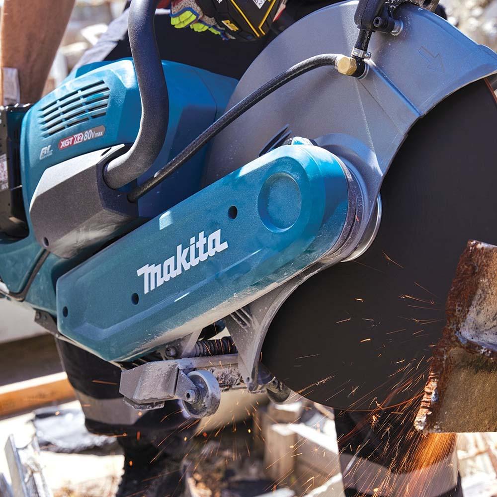 Makita CE001GL201 80V Max 40Vx2 XGT Li ion Cordless Brushless 355mm 14 Power Cutter Combo Kit
