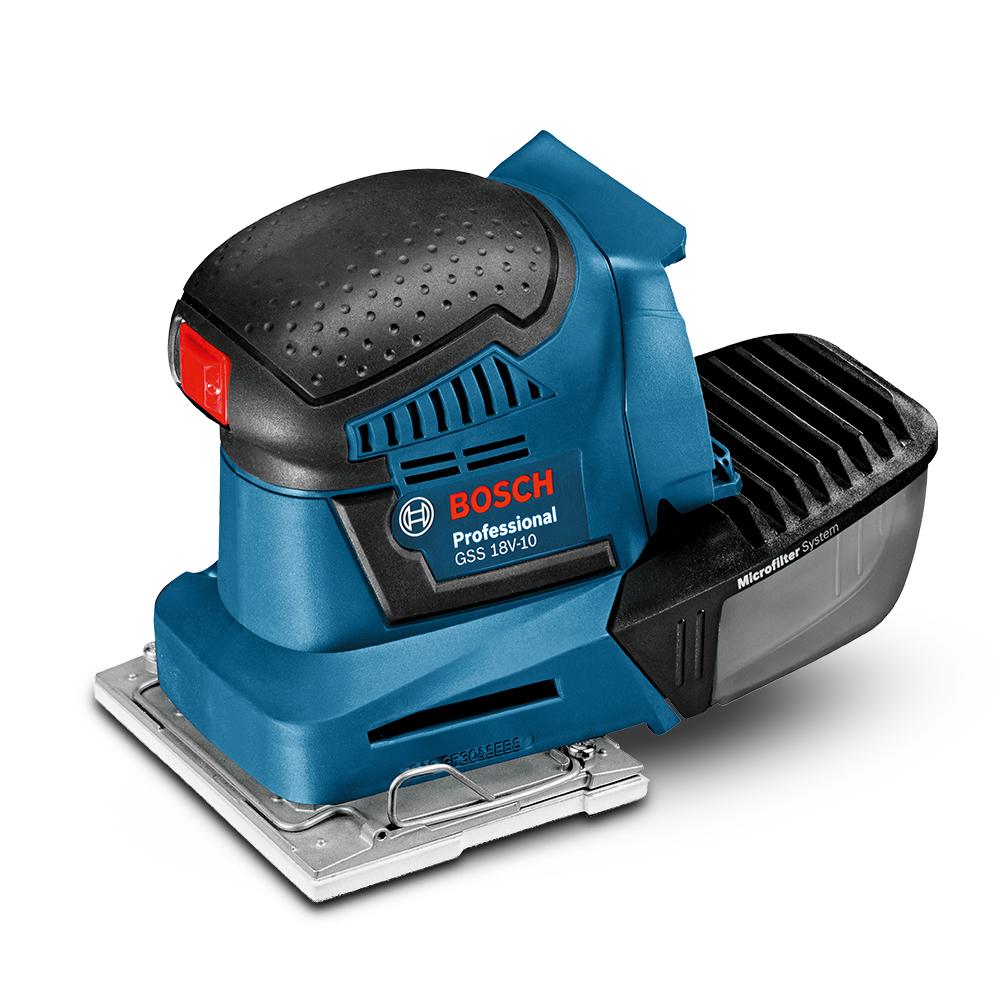 Bosch GSS 18V 10 0.601.9D0.241 18V Li ion Cordless 114mm 4 1 2 1 4 Sheet Sander Skin Only