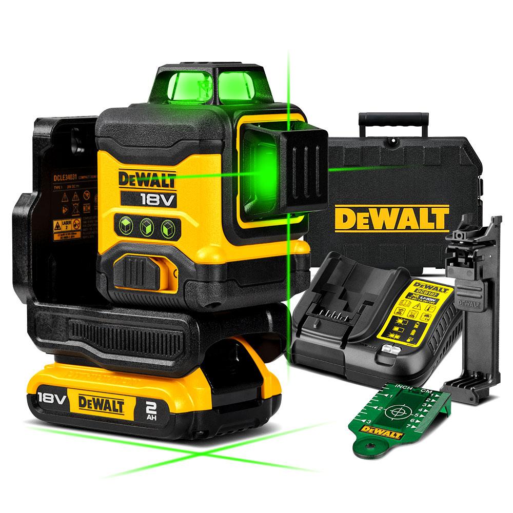 DeWalt DCLE34031D1-XE 18V 2.0Ah Li-ion XR Compact 3 x 360 DeWalt DCLE34031D1-XE 18V 2.0Ah Li-ion XR Compact 3 x 360